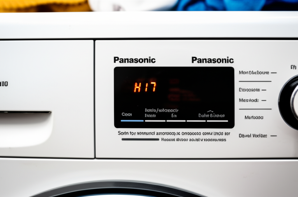 Bất ngờ bật máy giặt Panasonic nhận ngay mã lỗi H17 như một thách đố nhỏ đợi bạn giải mã!